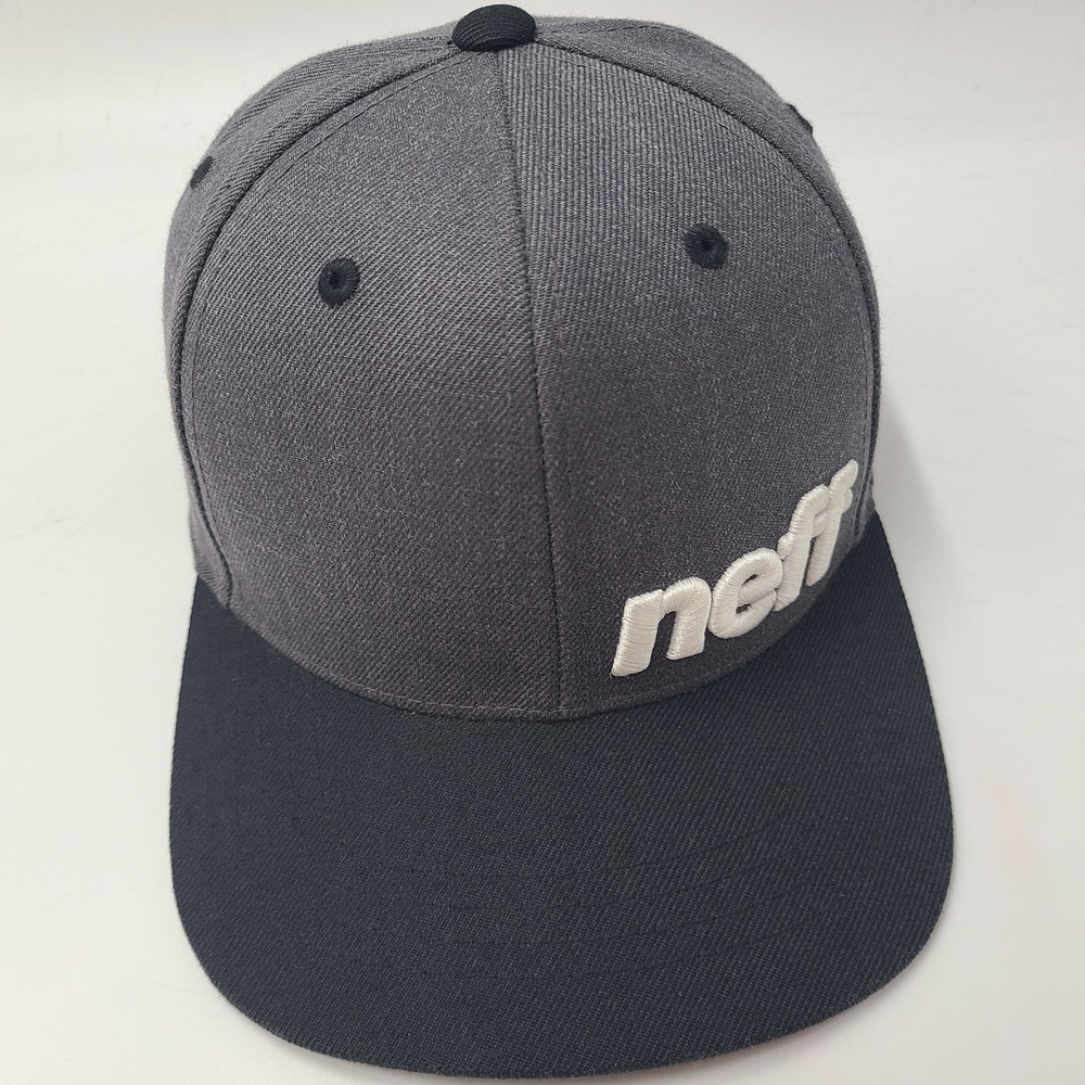 Youth Neff Hat Snapback Gray Black White Skate Skateboard Surf Streetwear Boys